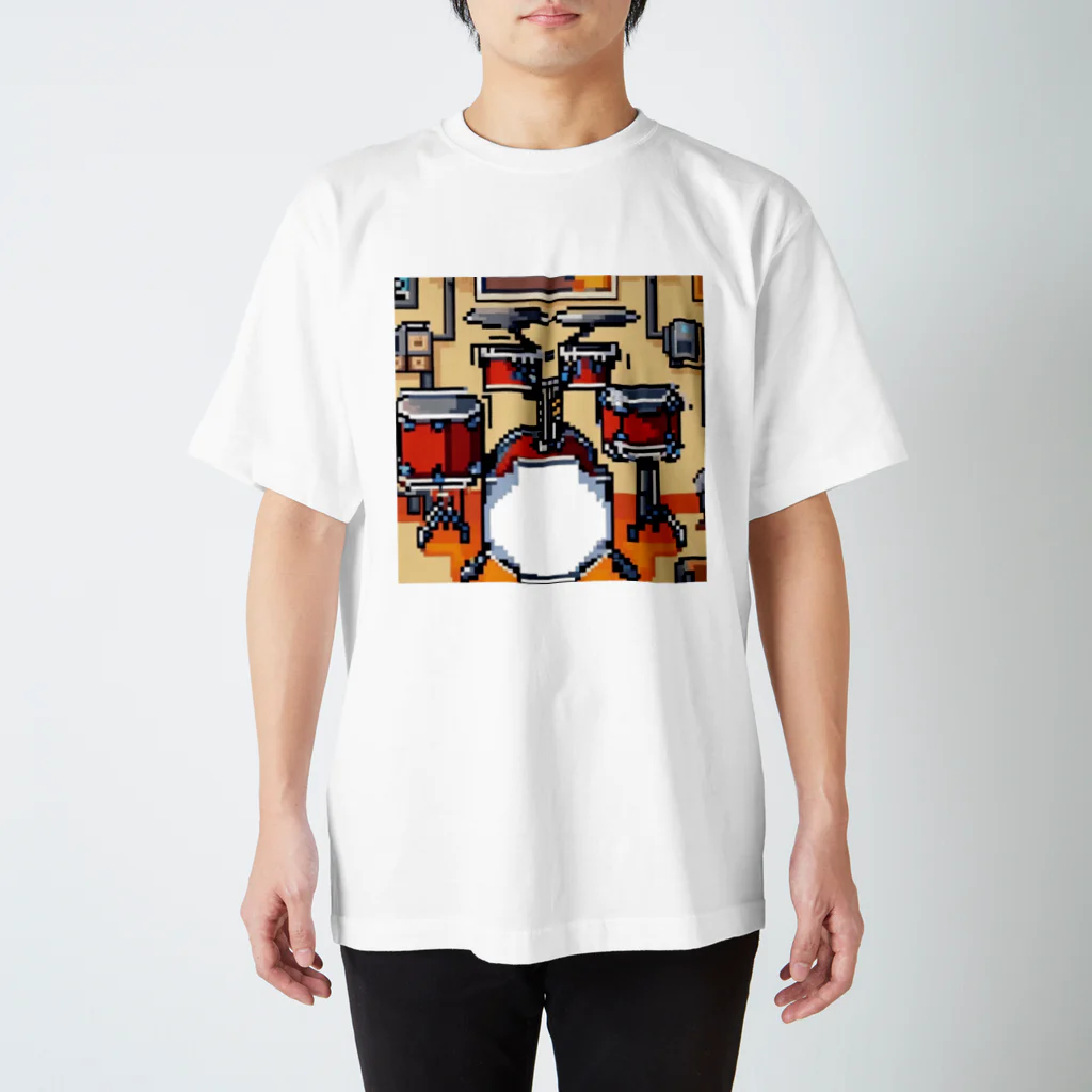 ほっこり絵音舎のドラムセット Regular Fit T-Shirt