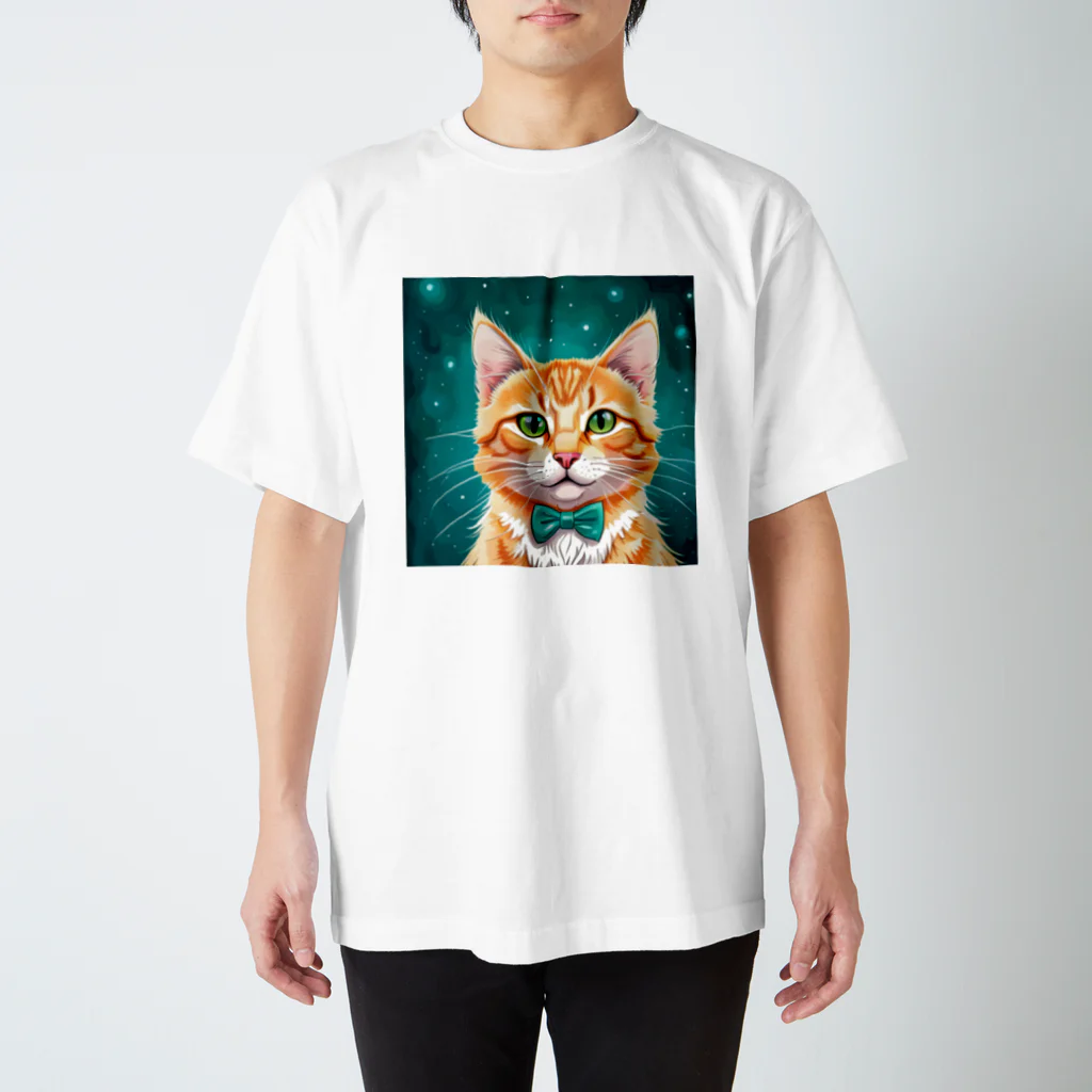 iyashi₋creatersの星空と猫さん スタンダードTシャツ