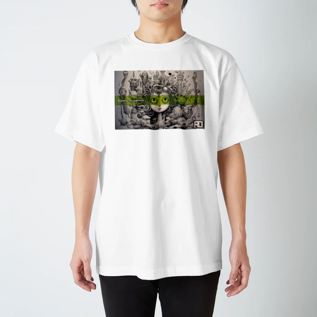 ROのBeginning of a nightmare 2 (Green Line) Regular Fit T-Shirt