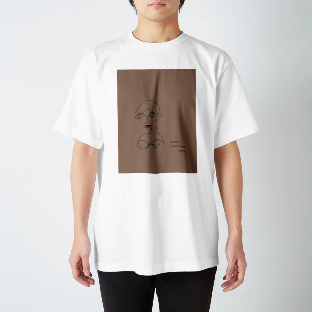 sorbericaの一筆書きビキニの女性 Regular Fit T-Shirt