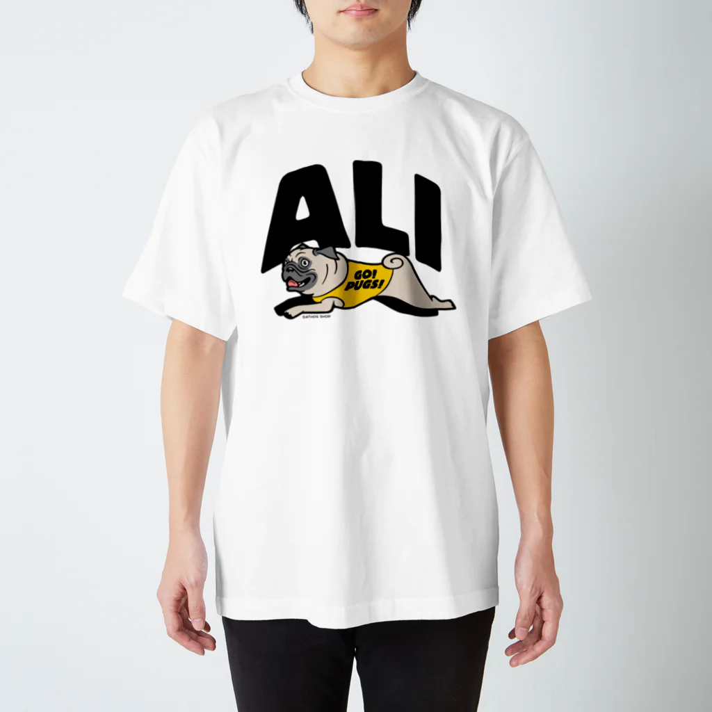 ATHOS_SHOPの［購入不可・見本］パグうちの子柄＆名入れ Regular Fit T-Shirt