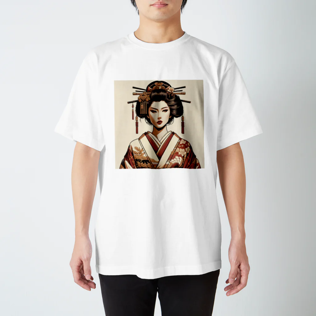 Emerald Canopyの和の粋を纏う、優美な姿Elegance in tradition, a vision of grace. Regular Fit T-Shirt