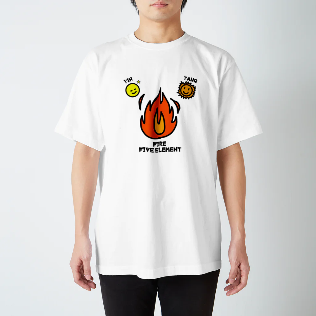 balance333のspi spi  Five element [ Fire]　火 Regular Fit T-Shirt