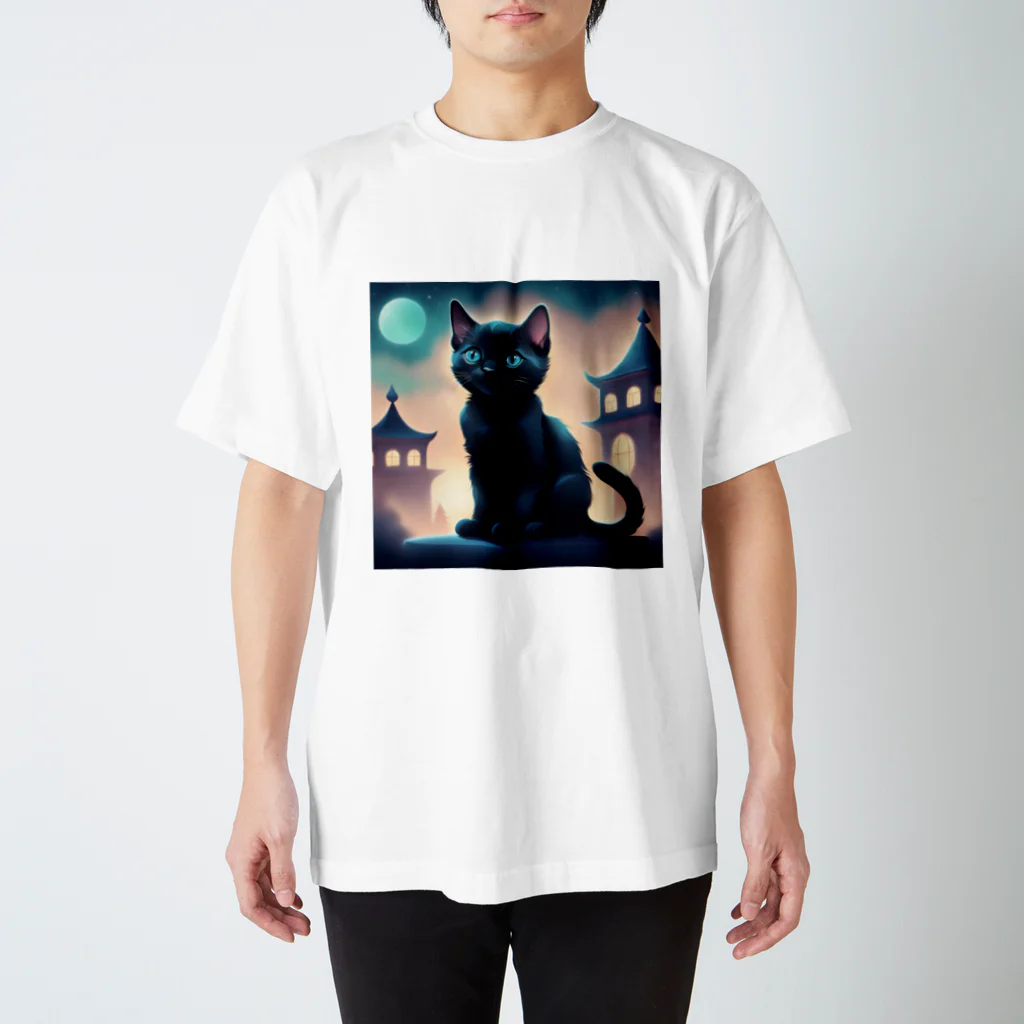 1shina2の夜猫 スタンダードTシャツ