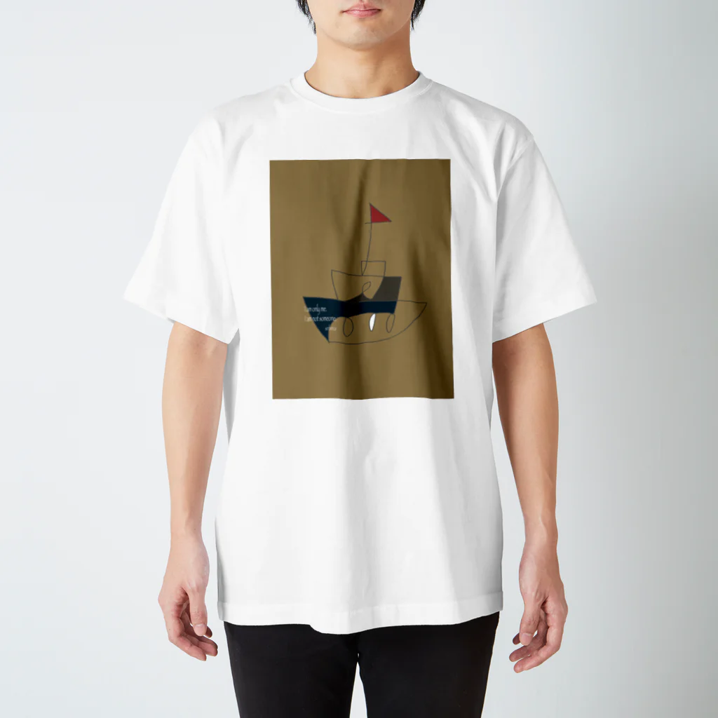 sorbericaの一筆書き船 Regular Fit T-Shirt