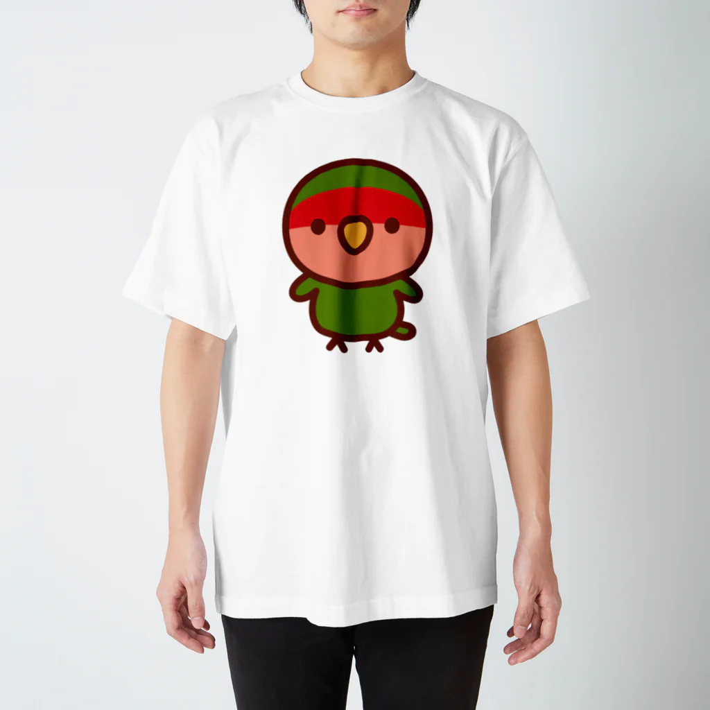 いんこ屋堂のコザクラインコ（ノーマル） スタンダードTシャツ