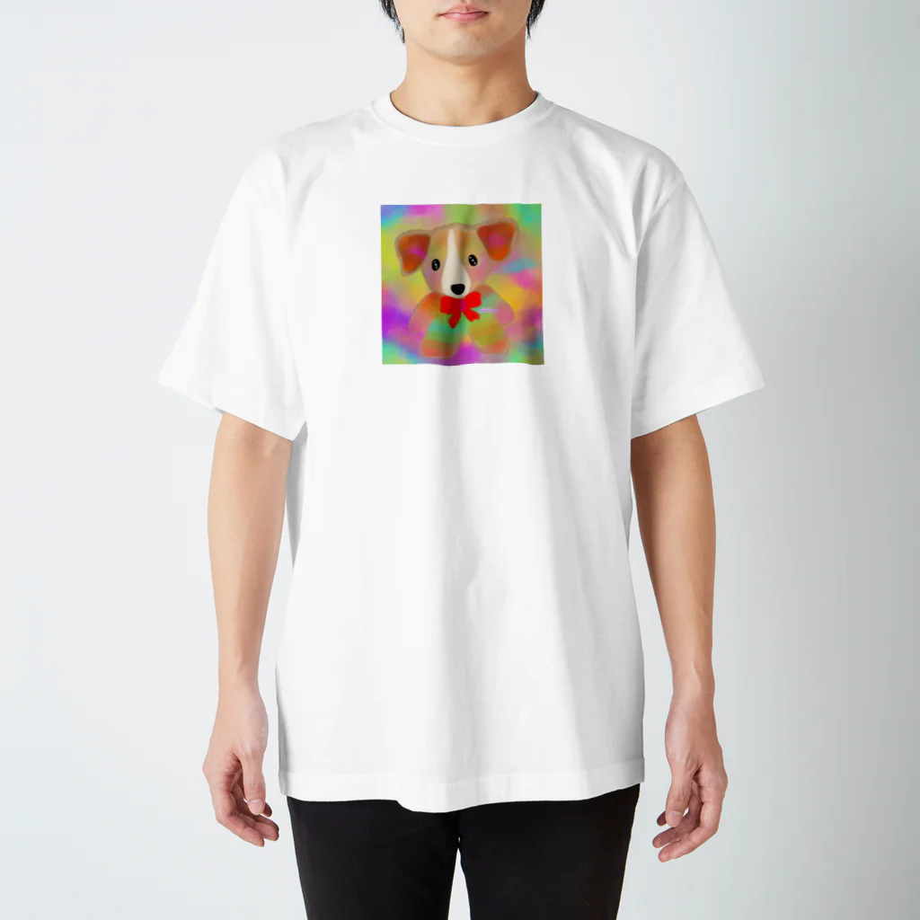 虹色PLUSのいぬLOVE Regular Fit T-Shirt