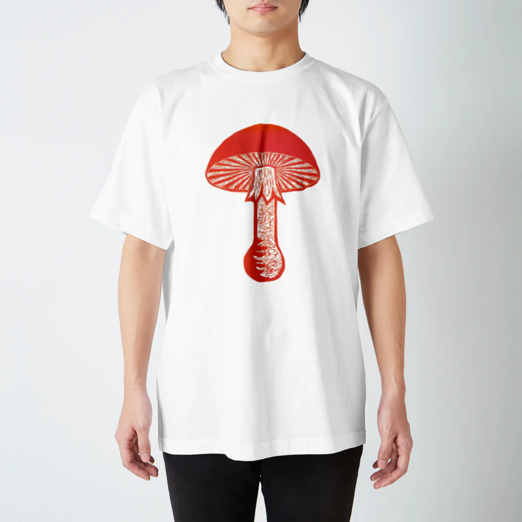 SPORE 堀博美の木版画きのこグッズ スタンダードTシャツ