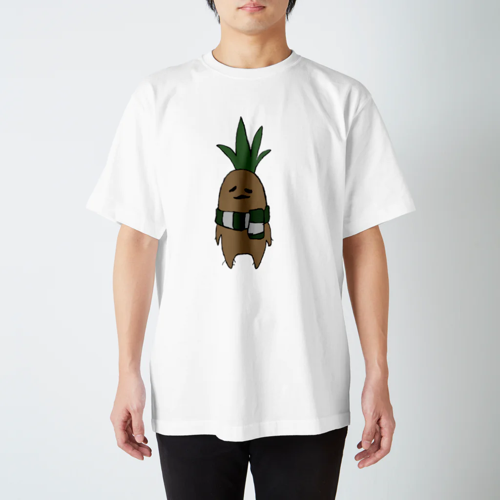 mandrake_chanのﾏﾝﾄﾞﾚちゃん(マフラー付) スタンダードTシャツ