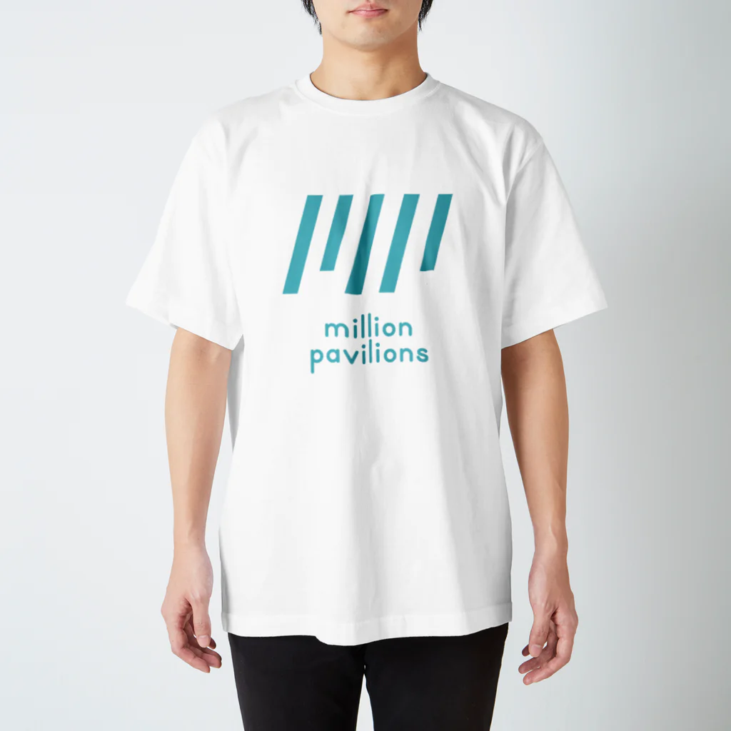 MillionPavilionsRecordsのMPRロゴ（ブルー） スタンダードTシャツ