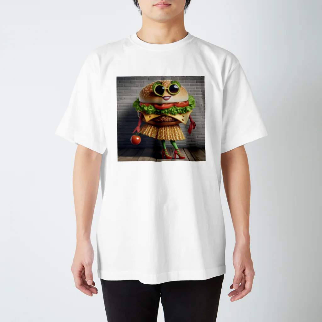 burgersのおしゃれハンバーガージェシー スタンダードTシャツ