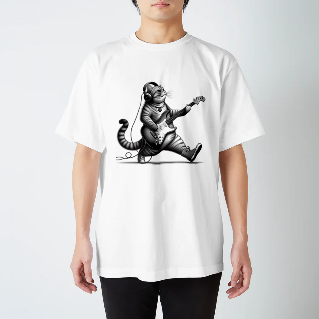 onzo_BGMの猫×音楽７ スタンダードTシャツ