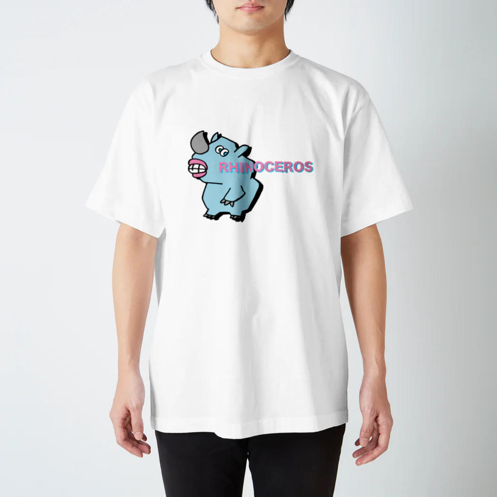 Rabbithumanaspetsの笑顔が固いサイ スタンダードTシャツ