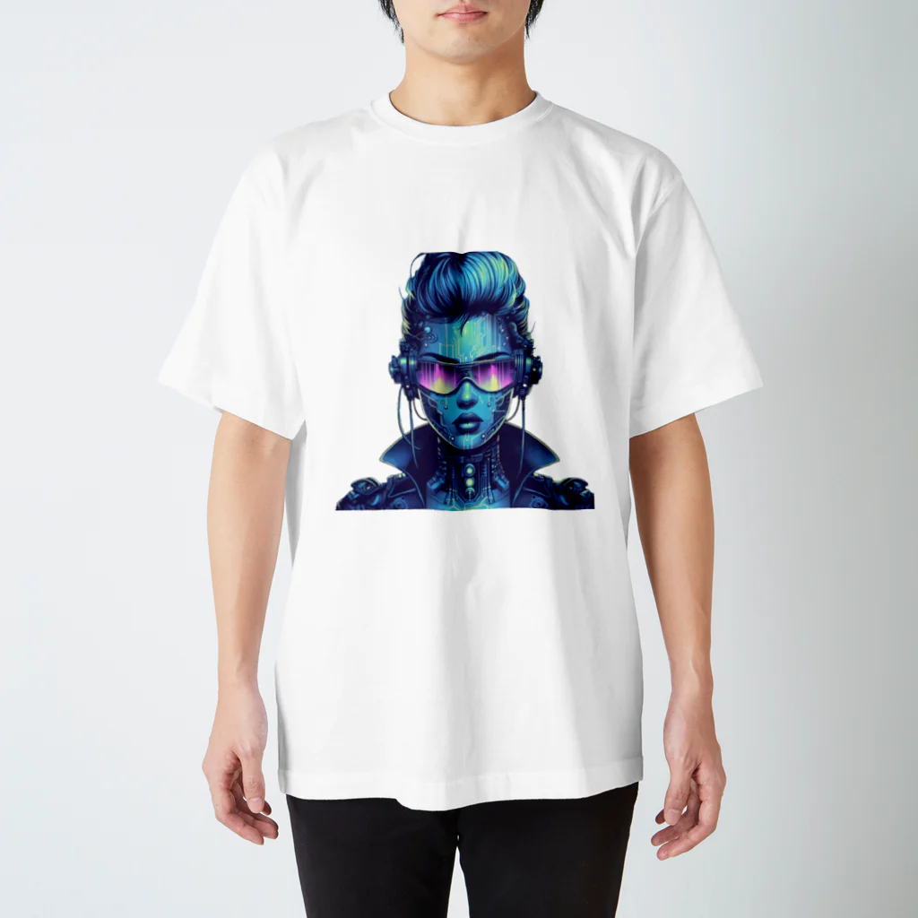 kangekiのサイバーパンクガールNo.2 Regular Fit T-Shirt