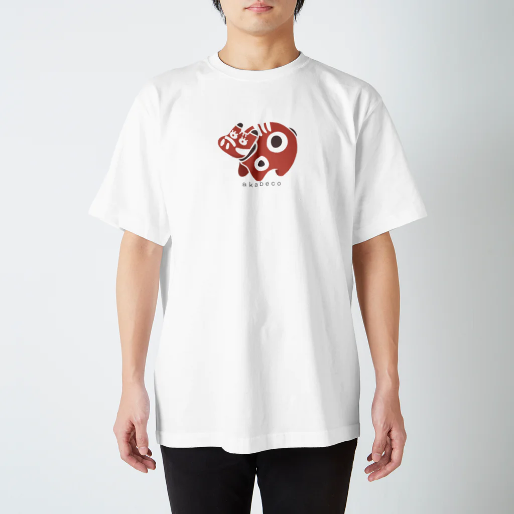 とーる 🇯🇵akabeco/animals/graffitiのakabeco 裏表　白地推奨 スタンダードTシャツ