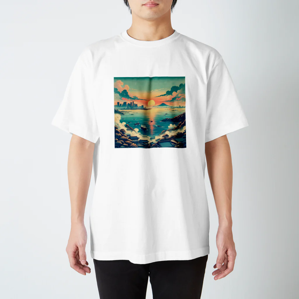 mint_waxの東京湾の初日の出 Regular Fit T-Shirt