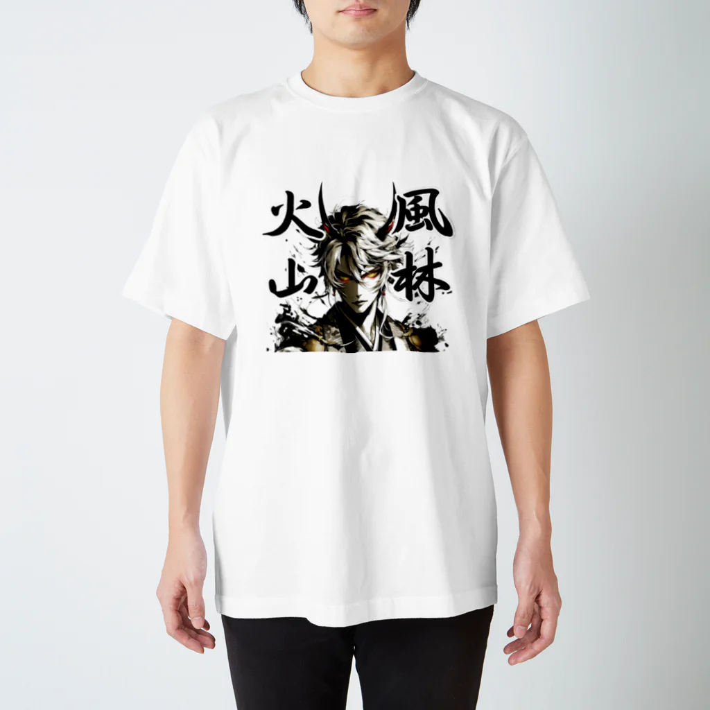 音色 - Melodyの和オニ様　墨　ー　風林火山 スタンダードTシャツ