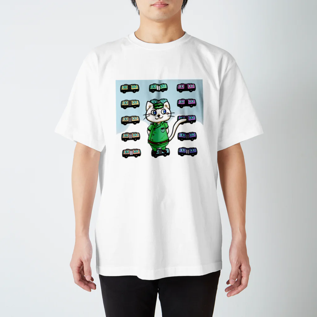 nekomaru.のnekomaru.制服背景アリ スタンダードTシャツ