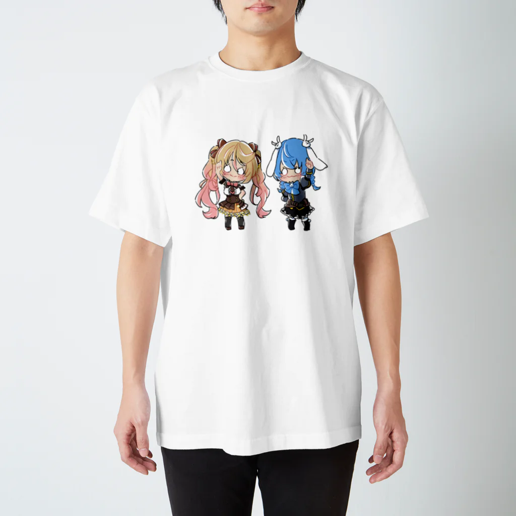 usabit.のぐっず屋さんのななゆ+うさぎガンマン Regular Fit T-Shirt