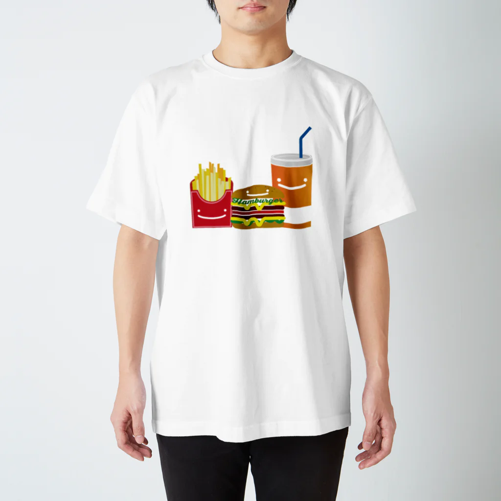 CelsiyのHAMBURGER_set Regular Fit T-Shirt