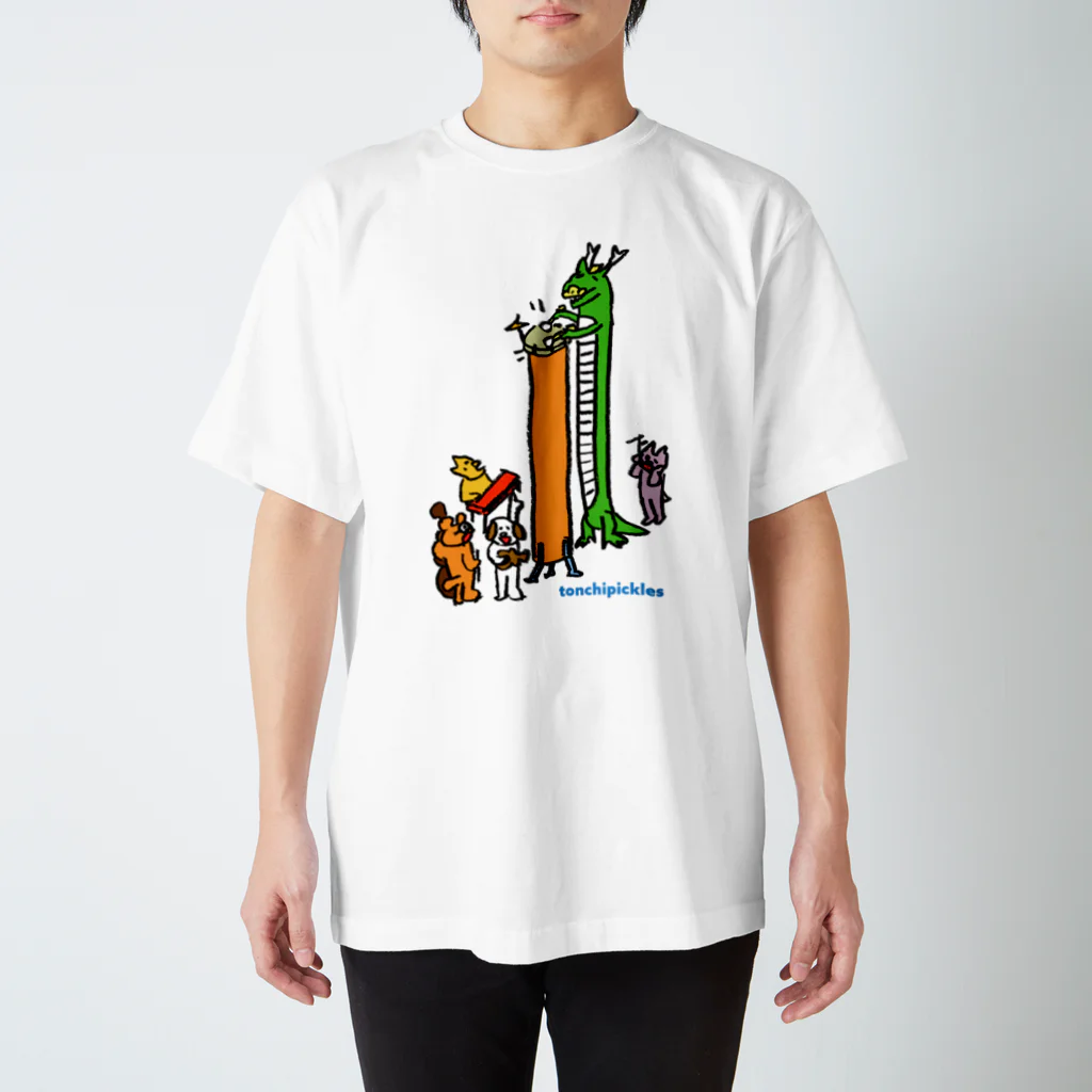 とんちピクルスのカクテルドラムのりゅうちゃん スタンダードTシャツ