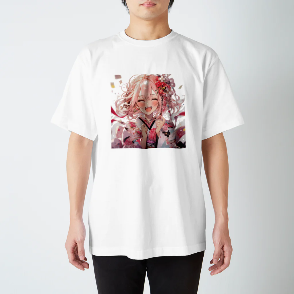 ぶーたんの笑顔の花開き スタンダードTシャツ