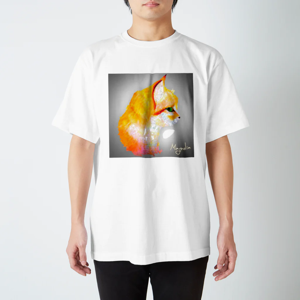 magnoliaのmagnolia drawing _ SUNANEKO Regular Fit T-Shirt