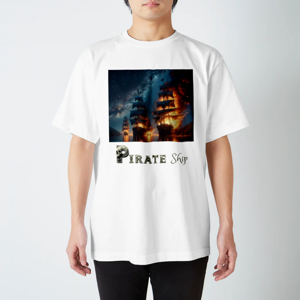 GIVEYOUWELLのpirate shipsⅡ スタンダードTシャツ