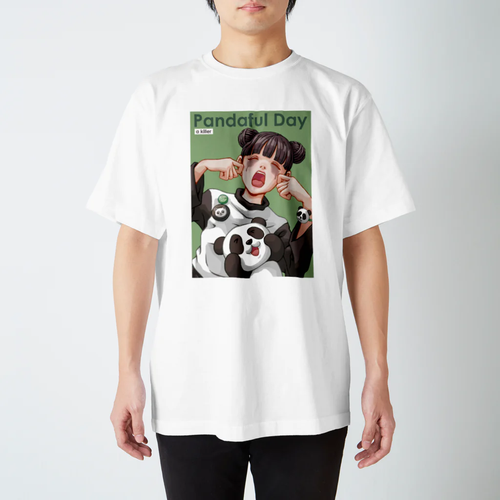 a killer suzuriショップのパンダフルデイ Regular Fit T-Shirt