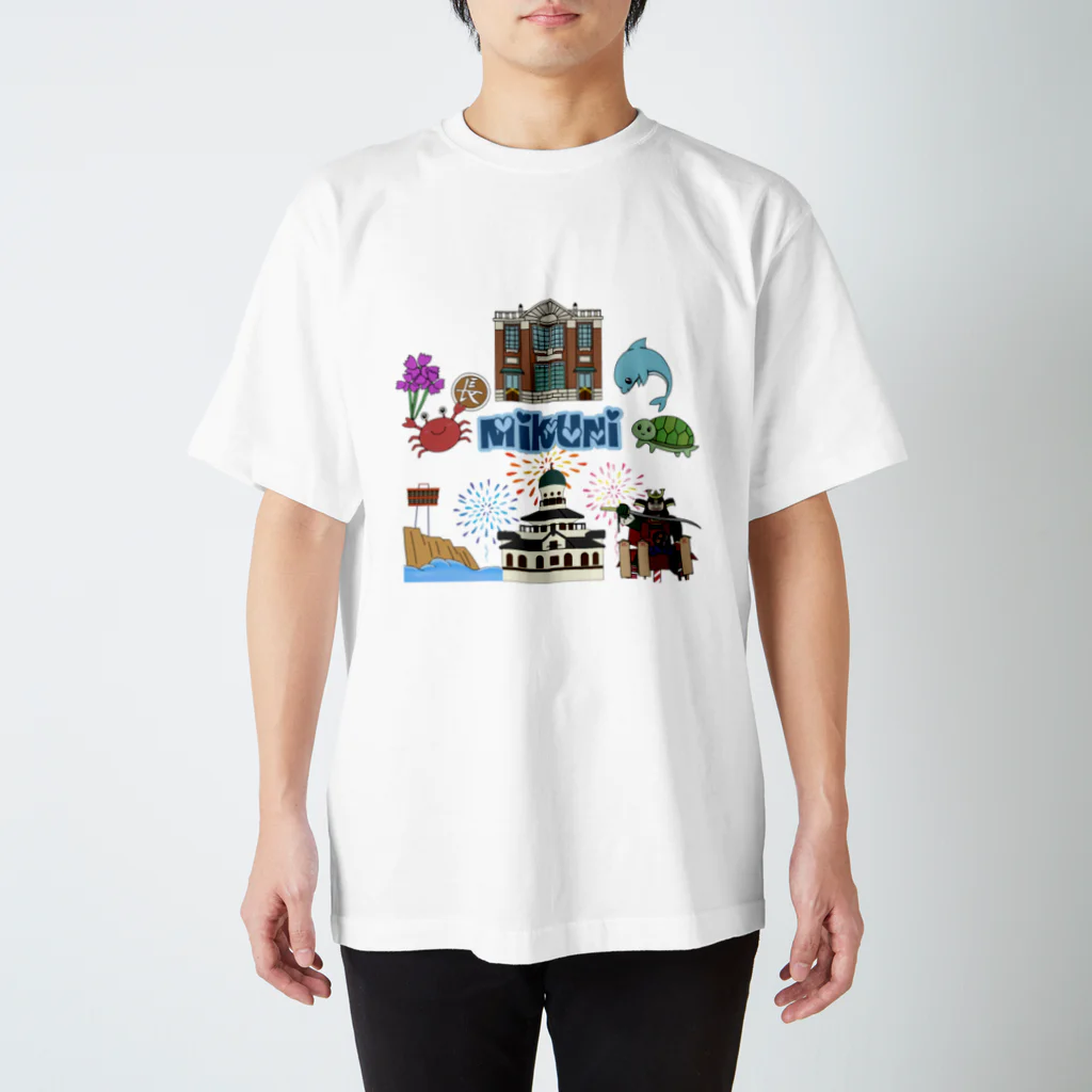 福井県坂井市三国町のグッズの🆕三国デザイン スタンダードTシャツ