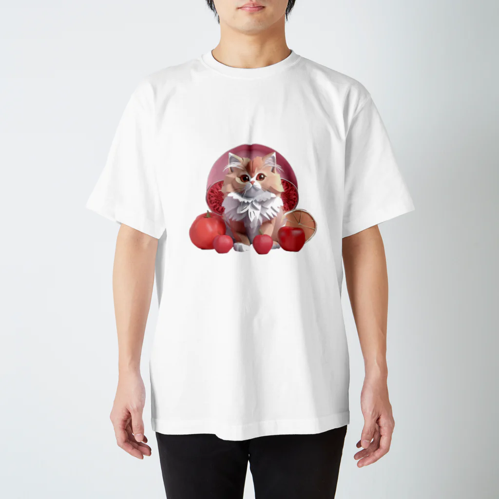 uncle-Toshiの果物と子猫 Regular Fit T-Shirt