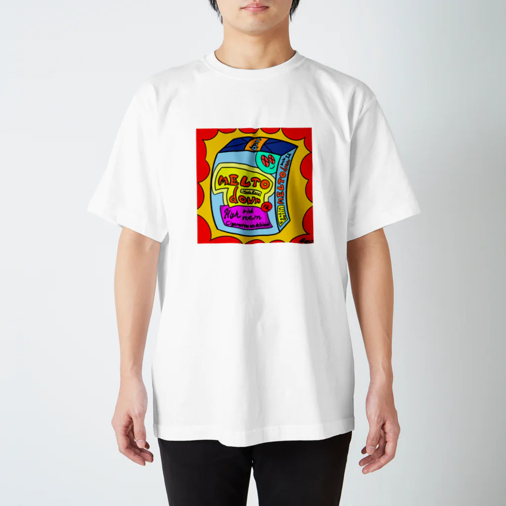 RenoのMELTO down tabacco tee スタンダードTシャツ