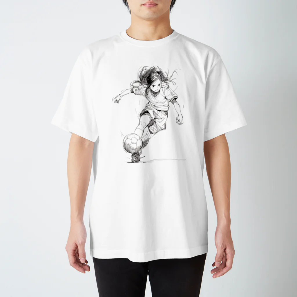 sports_musumeのサッカー女子 Regular Fit T-Shirt