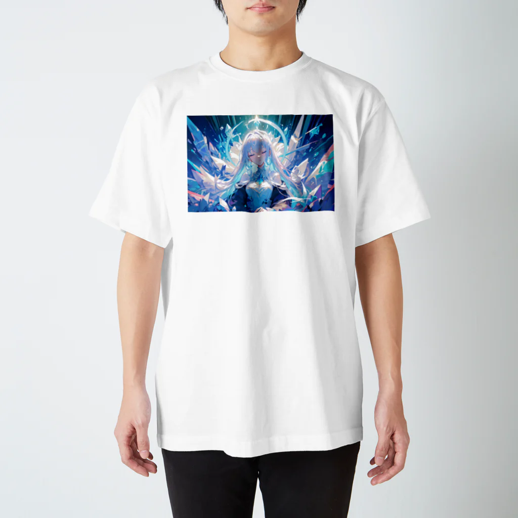 卯月なのかのCrystal Journey　〜美麗で神聖、どこか厳かな結晶の旅〜　No.3「眠れる氷の女王」 Regular Fit T-Shirt