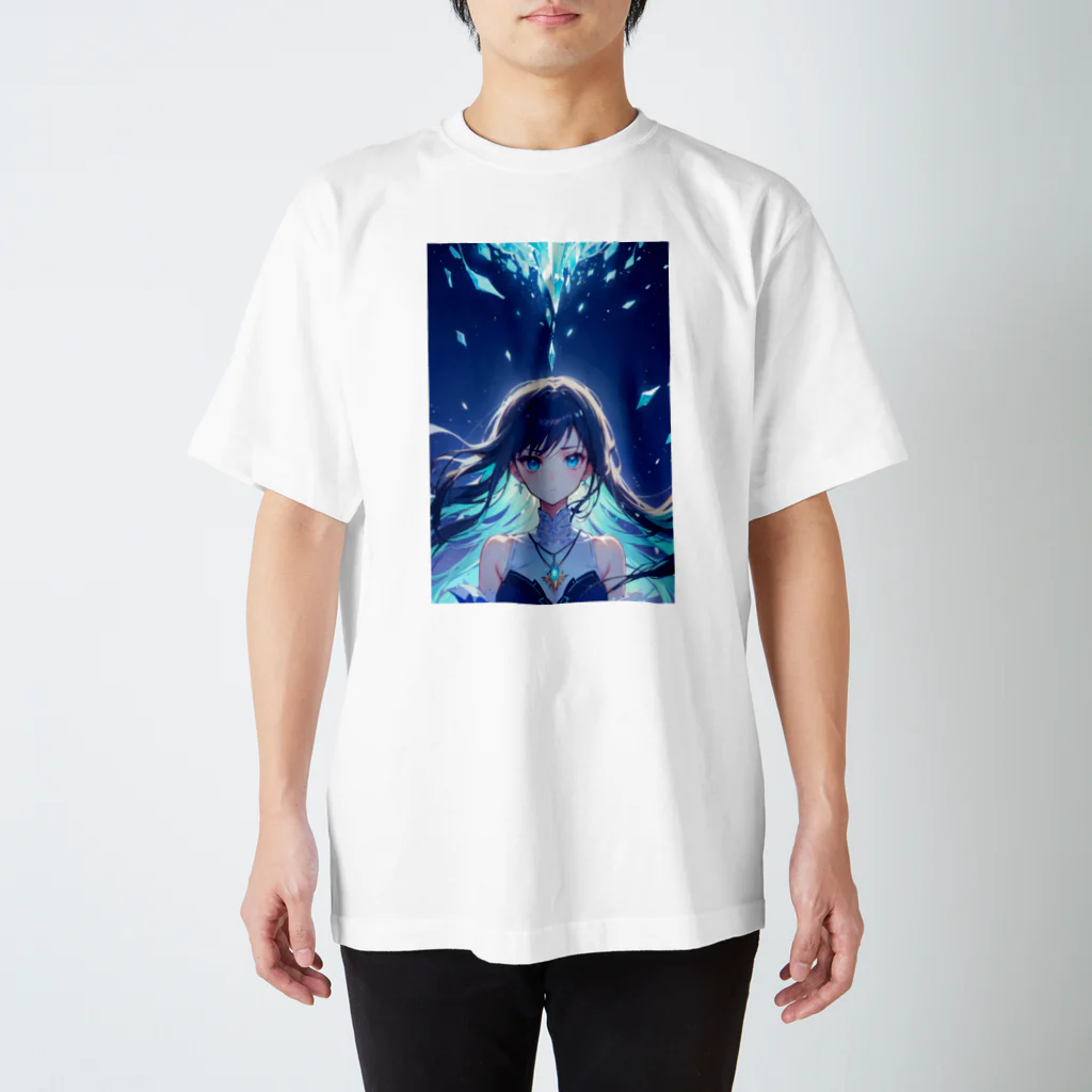 卯月なのかのCrystal Journey　〜美麗で神聖、どこか厳かな結晶の旅〜　No.1「Icicle」 Regular Fit T-Shirt