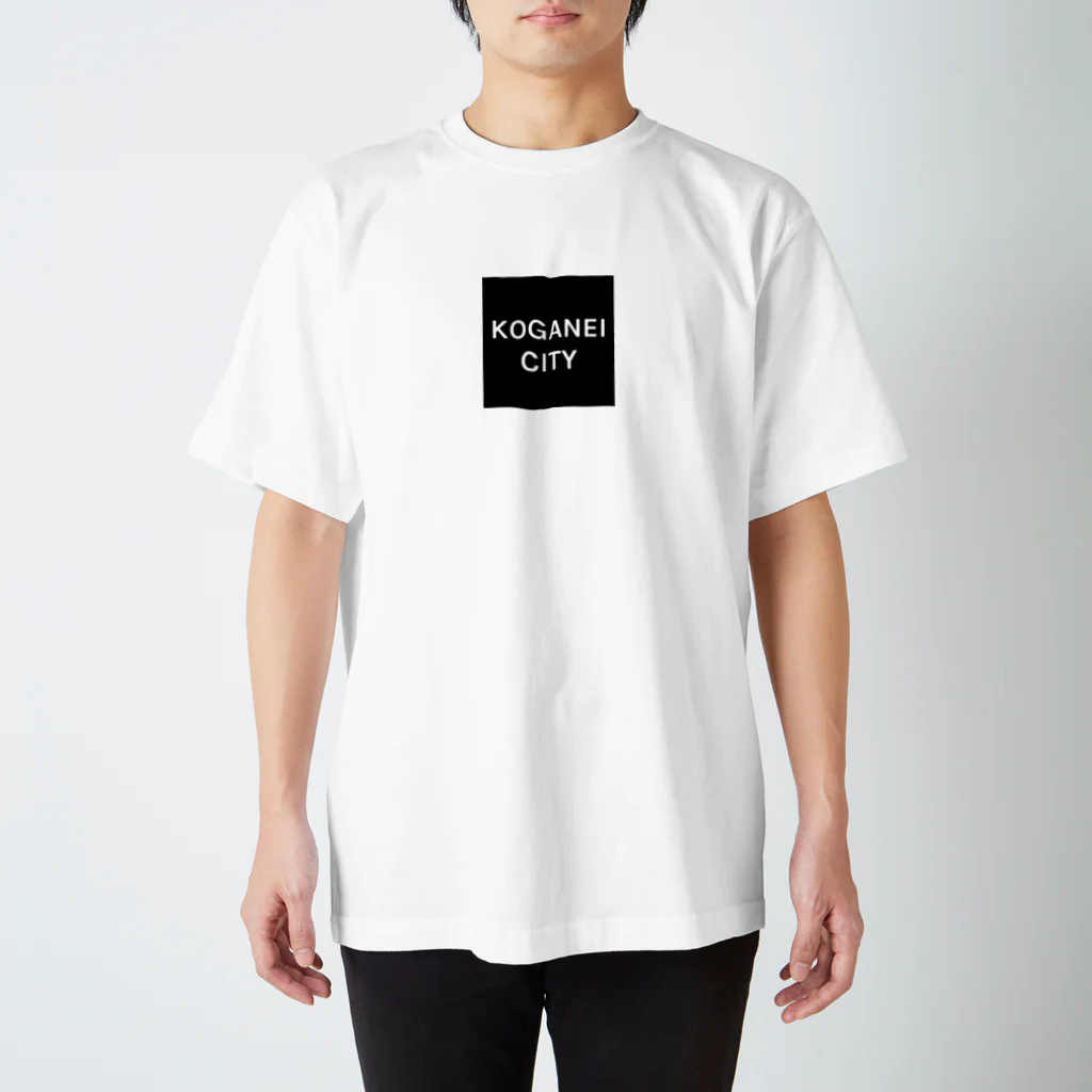 oshiri-shinのKOGANEI CITY BOX LOGO Regular Fit T-Shirt