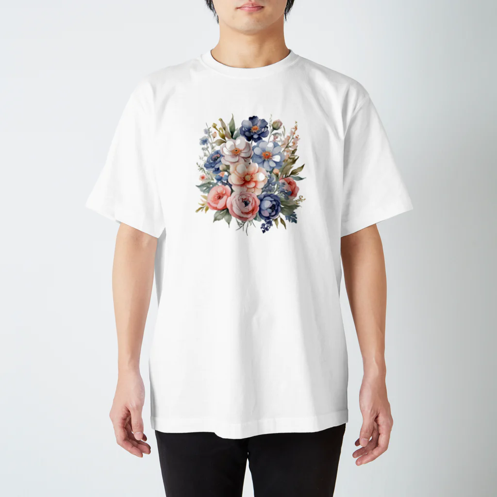 ファンシーTシャツ屋のパステルカラーの花束 スタンダードTシャツ