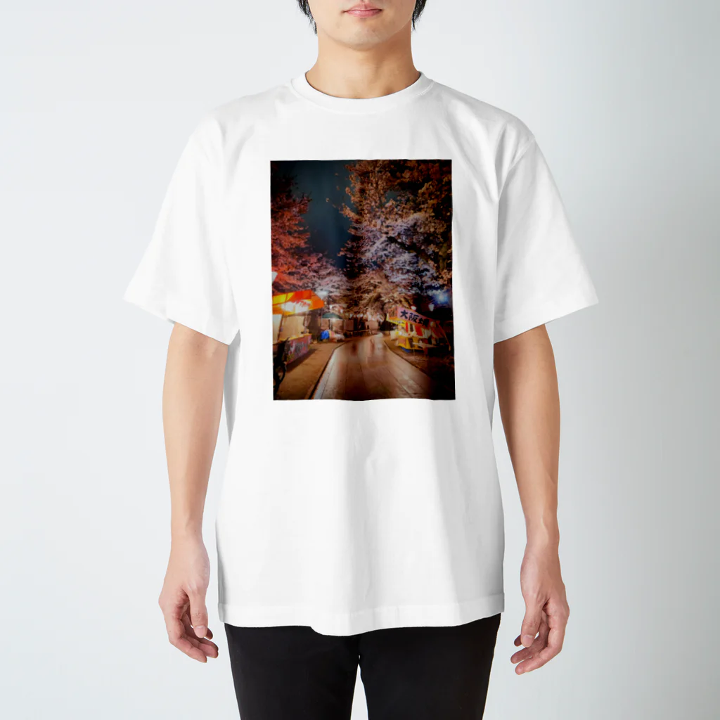 hot_calpisの夜桜 スタンダードTシャツ