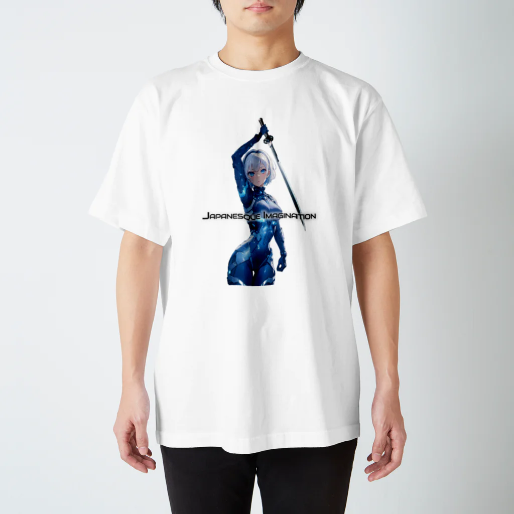 Japanesque_ImaginationのCyborg Ninja Iris Nova スタンダードTシャツ
