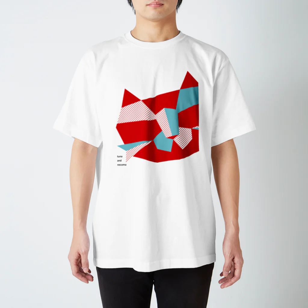 ツナとネコマのカラーなネコ Regular Fit T-Shirt