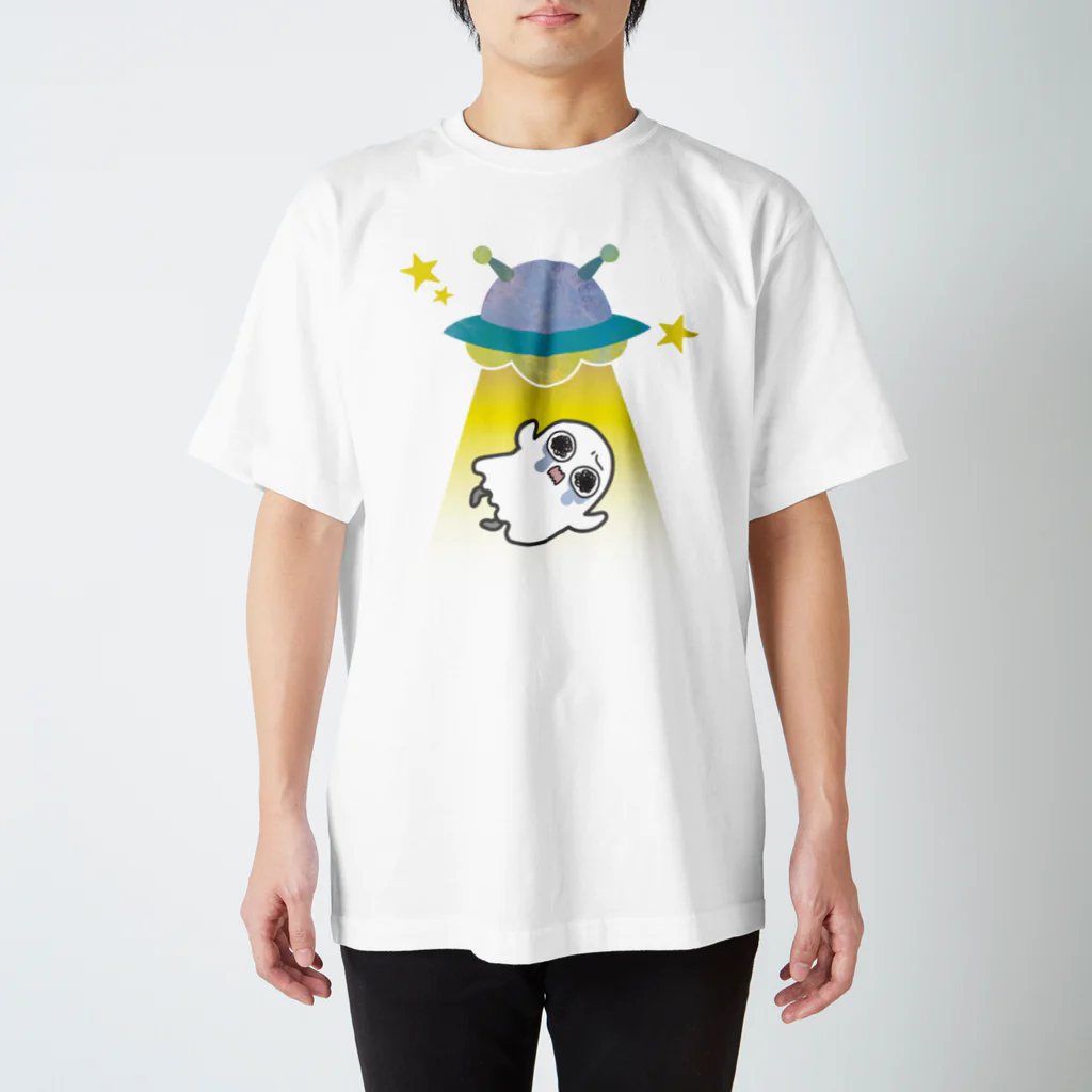 Ri0のUFOアブダクション　なきむしおばけくん スタンダードTシャツ