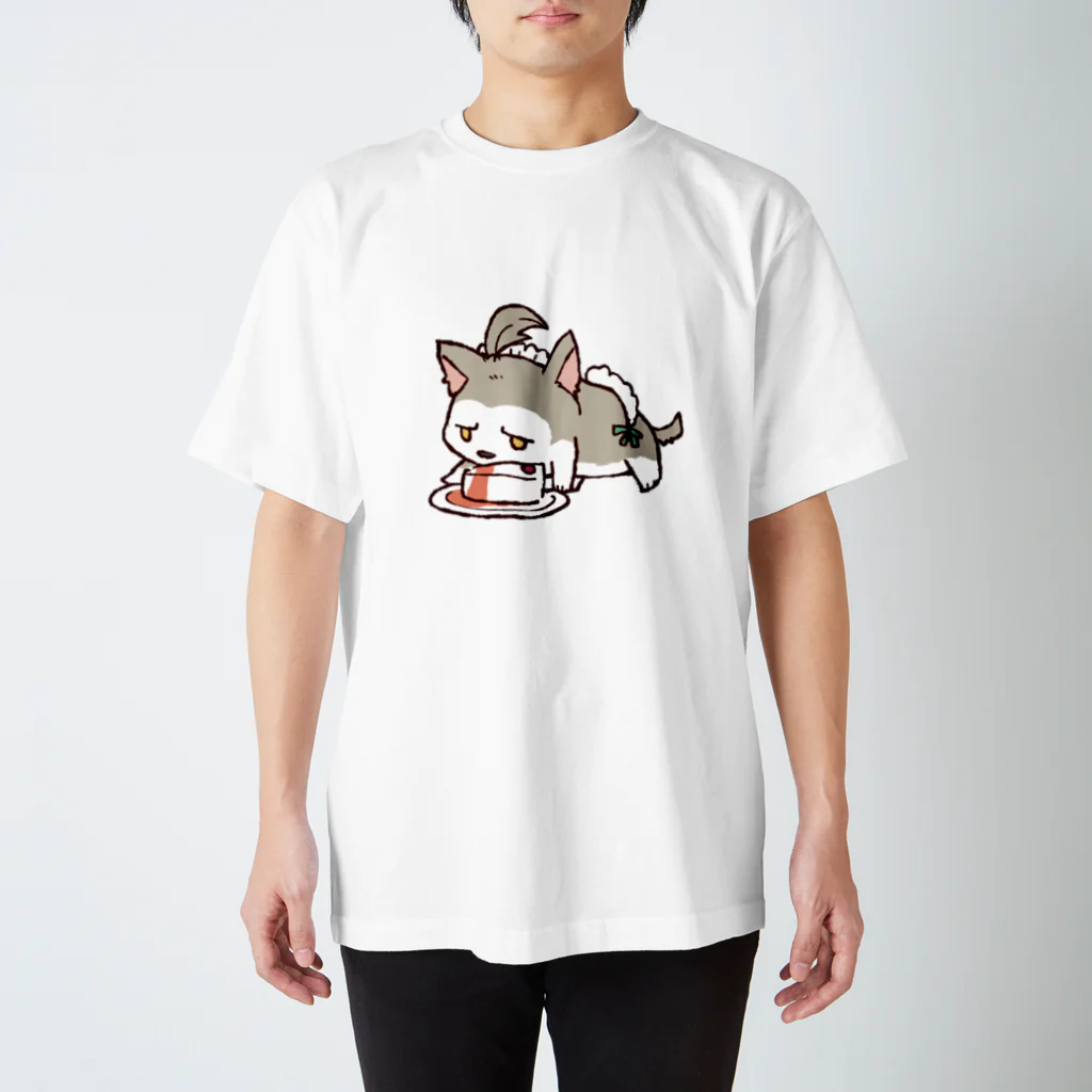 ちるふショップのちるふ（こっそりメイドしてる狼） スタンダードTシャツ