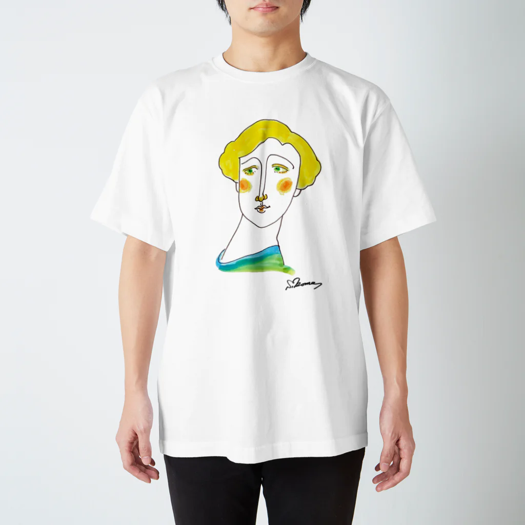 工房KOME kijiworks（Bottega KOME kijiworks）のfaces-1 Regular Fit T-Shirt