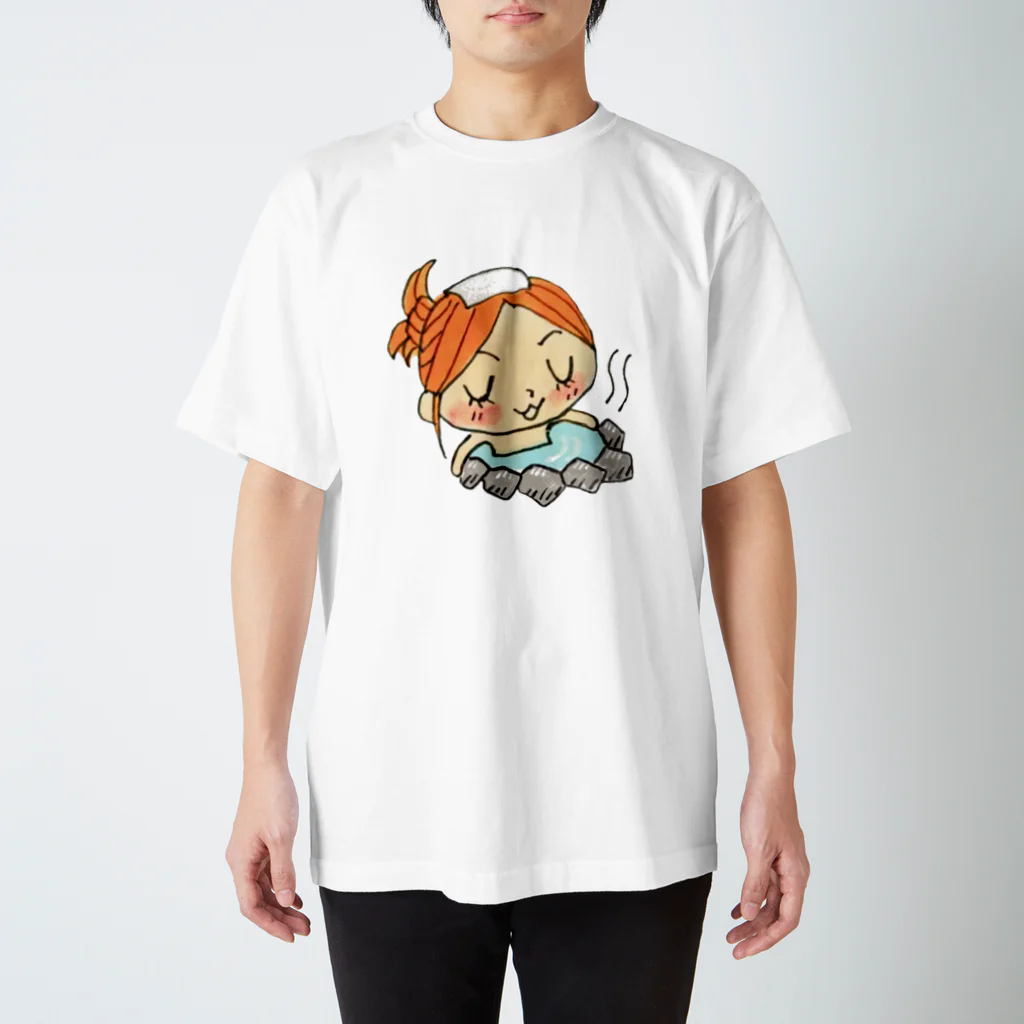 kohazouのちりめんさんの露天風呂 スタンダードTシャツ