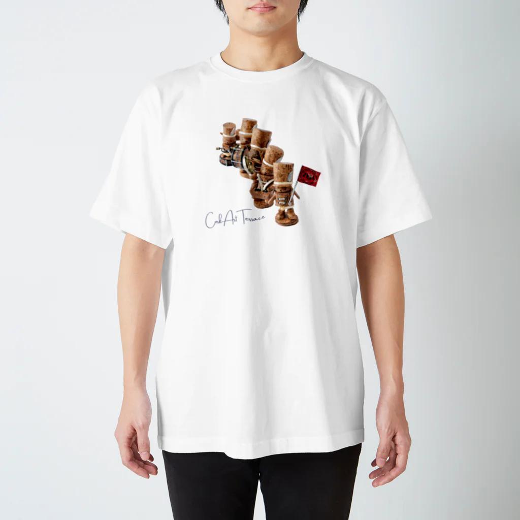 コルクアートテラス　Cork-Art-Terraceのコルク人形/マーチングバンド/コルクアートテラス スタンダードTシャツ