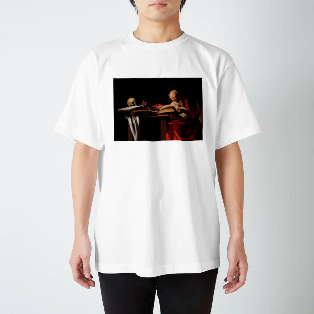 世界美術商店の書斎の聖ヒエロニムス / Saint Jerome Writing Regular Fit T-Shirt