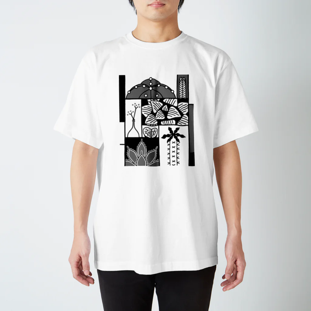 DOTEKKOのT-29 succulents graffiti Regular Fit T-Shirt