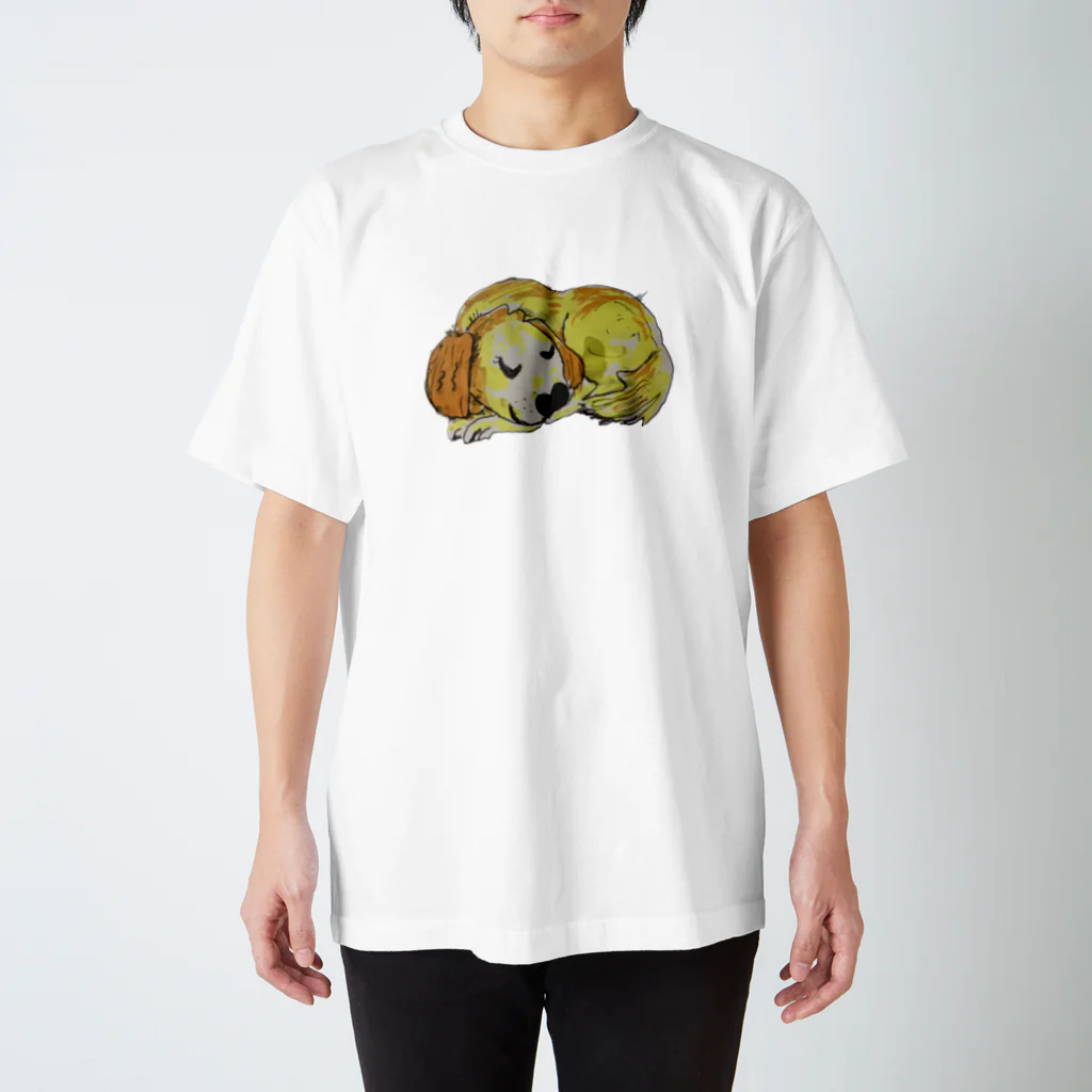 APPLEBeeの手描きゴールデンレトリーバー Regular Fit T-Shirt