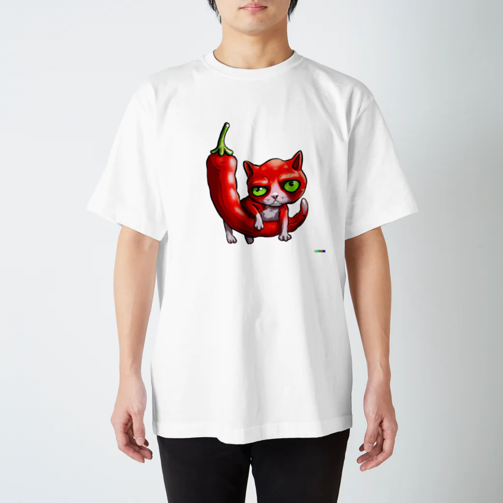 tougarashi_nekoの唐辛子猫 スタンダードTシャツ
