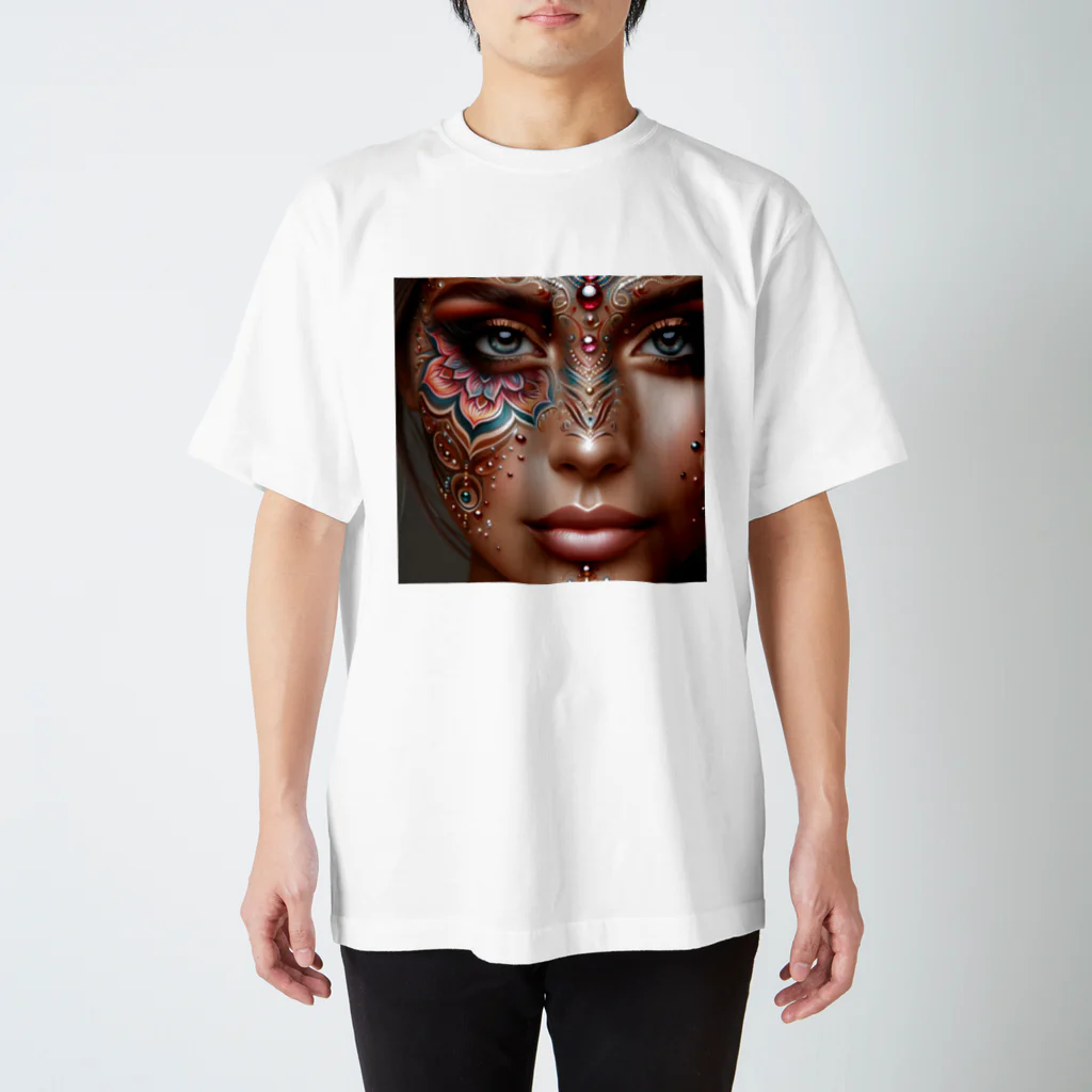 女神🌟曼荼羅のMANDALA MAKEUP  スタンダードTシャツ